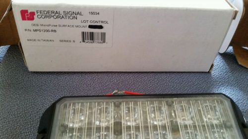 Federal signal mps 1200 micropaulse led light heads new in box set of 2
