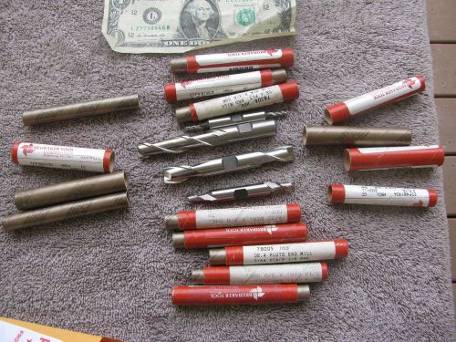 12 brubaker end and double end mills mill machinist toolmaker  tools  tool for sale