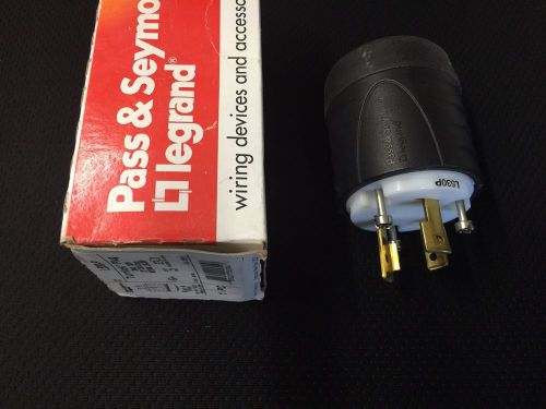 &#034;NEW&#034; PASS &amp; SEYMOUR LEGRAND L530P 30AMP 125V 2P 3W TURNLOK PLUG NEMA L5-30P