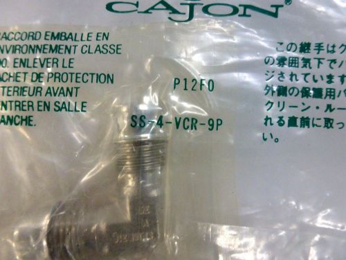 Cajon/Swagelok 316 SS VCR Face Seal Fitting SS-4-VCR-9P