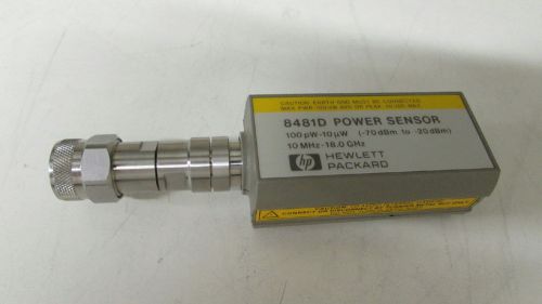Agilent keysight 8481d diode power sensor, 10 mhz to 18 ghz,  -70 to -20 dbm for sale