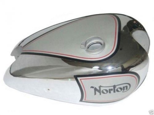 EARLY 1940&#039;s NORTON 16H ES2 SILVER PAINTED &amp; CHROME PLATED FUEL GAS PETROL TANK