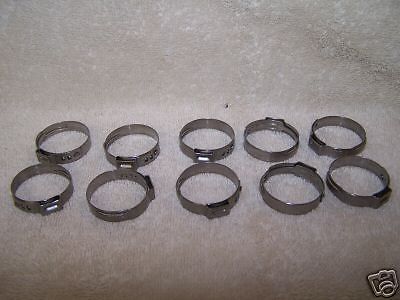 Clamps oetiker steples ear  s.s 28.6  x 1-1/8 @10 pkg. for sale