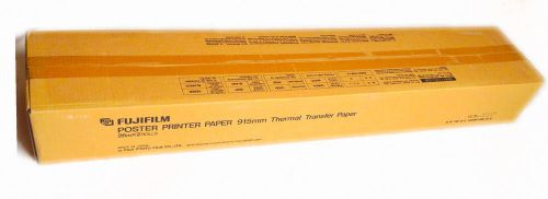 2 ROLLS - FUJI POSTER PRINTER PAPER - DIRECT THERMAL - BLACK ON WHITE - 915mm