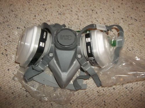 3M  Respirator Painting Spraying Face Gas Mask  6001 Adjustable One Size