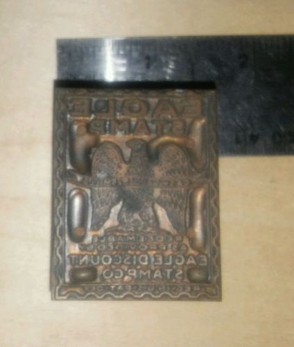 Vintage  Eagle Trading Stamp printing block