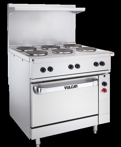 Vulcan EV36-S-2HT12G480 Restaurant Range electric 36&#034; (2) hot tops (1) 12&#034;...