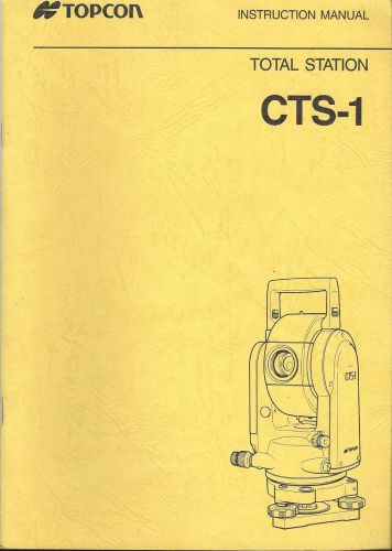 New Topcon CTS-1 Total Station Manual