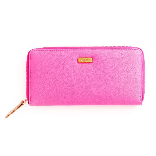 Ban.do Bando - Wallet Patent Leatherette &#034;Big Spender&#034; - Neon Pink - New
