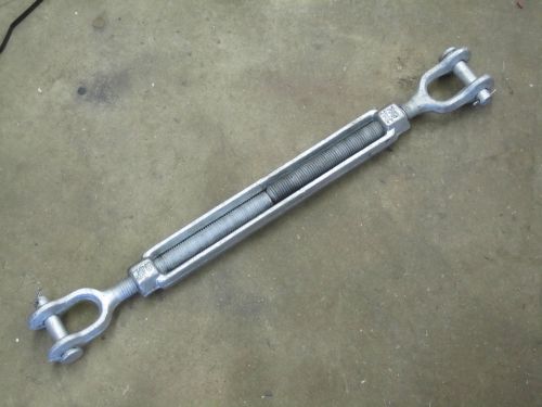 Jmc 7/8&#034;-9 galvanized turnbuckle 12&#034; take up  7200# work load 24 1/2&#034; long for sale