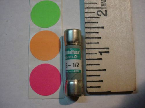 1 NEW,FUSE, LITTELFUSE,TIME-DELAY FLM 3 1/2 ,3-1/2A 250Vac HAVE QTY. FAST SHIP