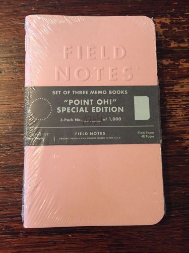 Point.Oh Limited Edition Field Notes Memo Books RARE NEW Point Oh!