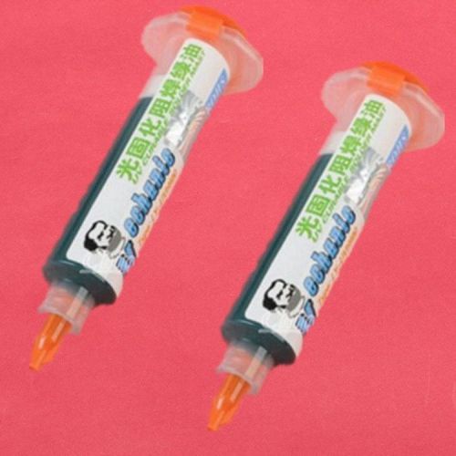 2pcs pcb uv curable solder mask repairing paint green for sale