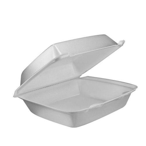 Dart Takeout Foam Clamshell Food Containers  - DCC85HT1R