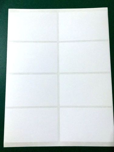 8 White Sticky Labels Self Adhesive,Name Tags,Blank,Multipurpose 50mm X 80mm