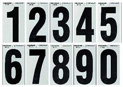 NUMBER,&#039;9&#039; 5-1/4&#034; BLK&amp;SLV VNYL