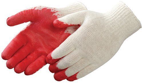 Liberty 4749 Latex Economy Palm Coated String Knit Glove, Large, Red Pack of