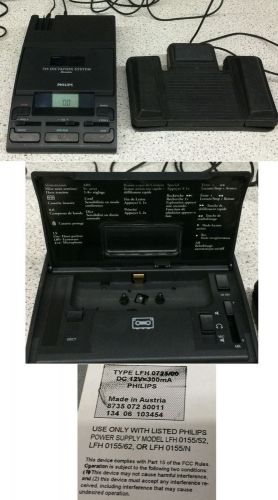 Philips 0725-00 Cassette-Based Dictation Desktop w/Foot Control