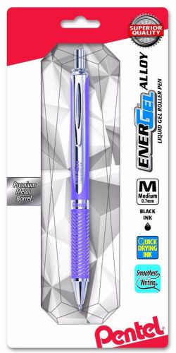 Pentel EnerGel Alloy RT Retractable Liquid Gel Pen - Metal Barrel 0.7mm - Violet