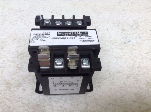 Impervitran b050mbt713xk control transformer 50 va .05 kva single phase (tb) for sale