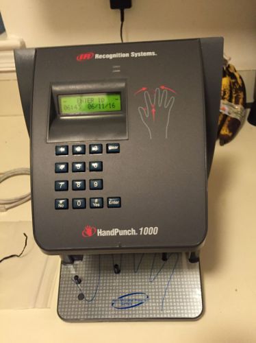 Recognition systems biometric handpunch 1000 scanner time clock – nib for sale