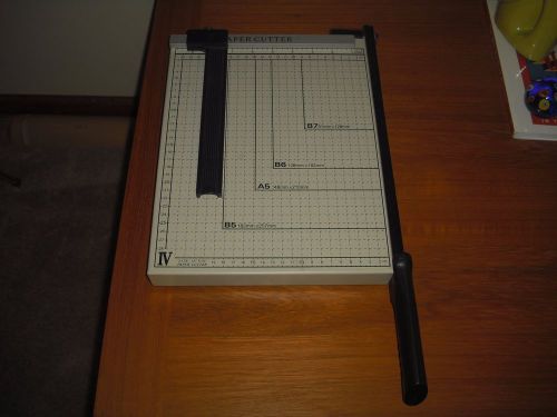 Paper cutter 12 x 10&#034; inch metal base trimmer scrap booking guillotine blade for sale