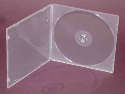 50 New CLEAR TRAY Slim CD/DVD/ cases 5.2mm