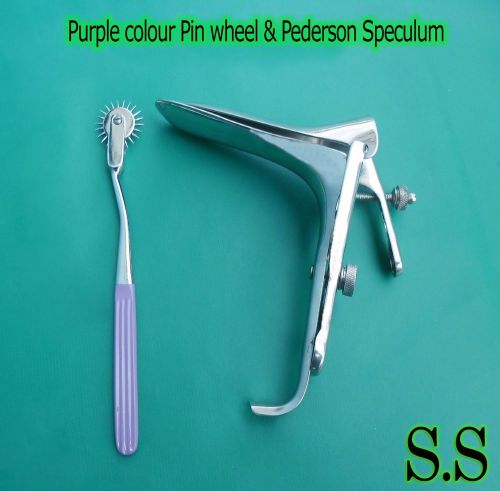 Pederson Vaginal Speculum Medium Perpal Colour Pinwheel Gynecology Instrument