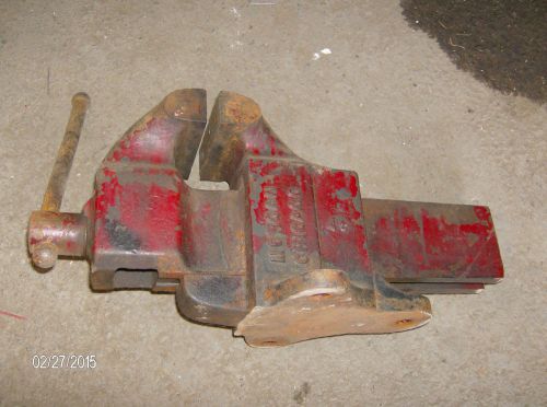 Vintage Heavy Duty Industrial Morgan 30 Vise Chicago 3&#034; Jaws, Machinist EXC COND