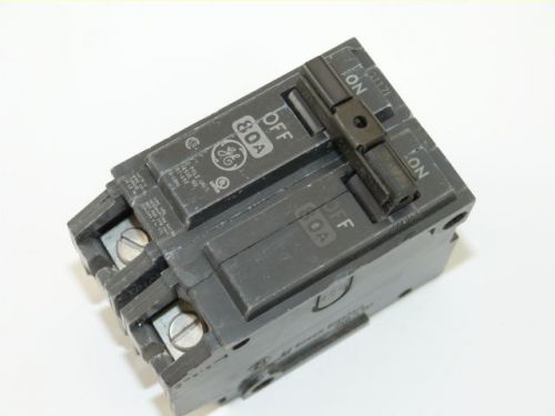 General electric thql2180 2p 80a 120/240v circuit breaker new 1-year warranty for sale