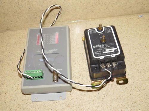 TSI MODEL 7240 VOLTAGE / CURRENT INTERFACE W/ SETRA C264 PRESSURE TRANSMITTER