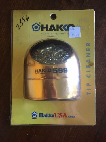 Hakko 599B-02 Solder Tip Cleaning Wire and Holder Mesh Waterless Clean New