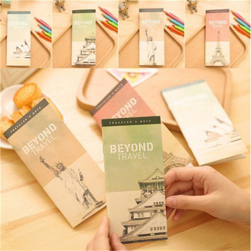 New Vintage Diary Notebook Travel Schedule Pocket Writing Paper Notepad Random