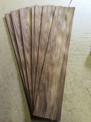 Wood Veneer Rosewood 5x20 22Pcs Total Raw Veneer  &#034;EXOTIC&#034; RW12 6-15-16