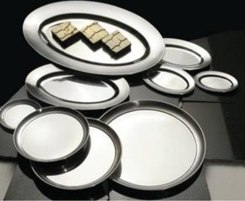 Expressly Hubert (90900) Round Serving Tray Stainless Steel
