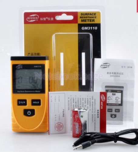 Surface resistance meter temperature tester anti-static data holder for sale