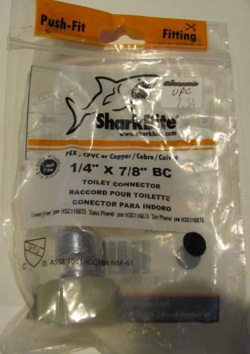 new in package Sharkbite Shark bite 1/4 x 7/8 toilet connector