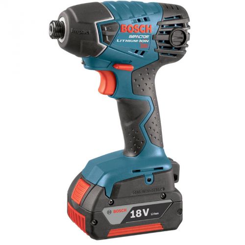 Bosch 25618-01 18v 1/4 in. hex impact driver (2) 4.0ah batteries for sale