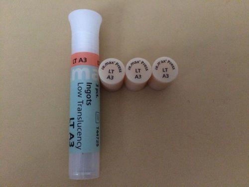 Ivoclar Vivadent e.Max Press LT A3 Low Translucency QTY 3 Ingots