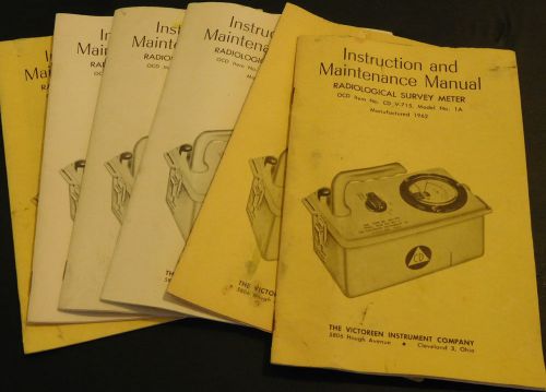 Instruction and Maintenance Manual for Victoreen Radiation Detector Survey Meter