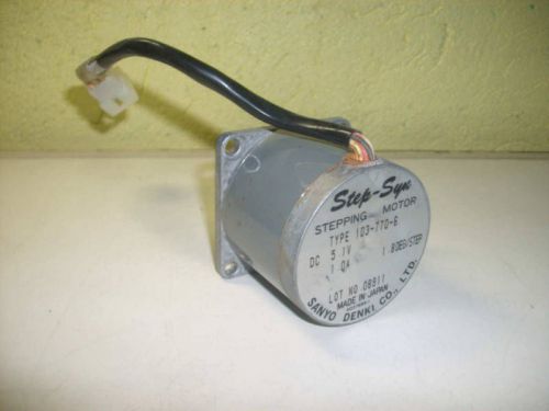 Sanyo Denki 103-770-6 1037706 Step Motor 5.1 VDC 1.0A