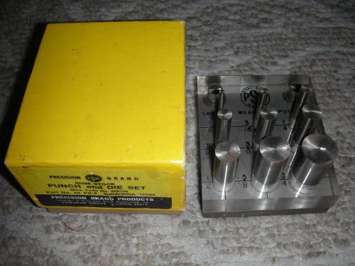 Shim punch and die set precision brand diameter range (inch): 1/8 - 3/4 u.s.a. for sale