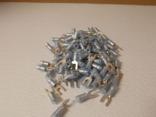 Lot of 100  Imperial Nylon Blue #8 Y U Spade 16-14 Wire 71214-2