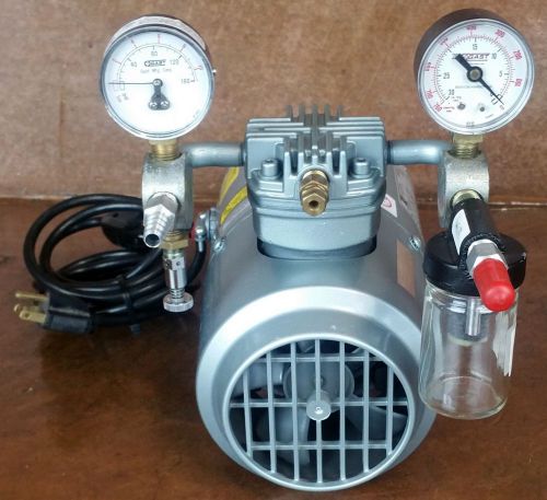 Fisher scientific/emerson gast * laboratory vacuum pump / air compressor *tested for sale