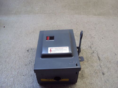 CUTLER HAMMER EATON DP221NGB  30 AMP SAFETY SWITCH  USED
