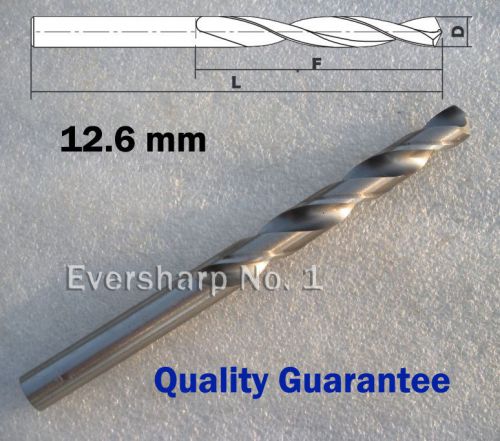 Quality Guarantee 1pcs Straight Shank HSS Twist Drill Bits Dia 12.6mm(.4961&#034;)