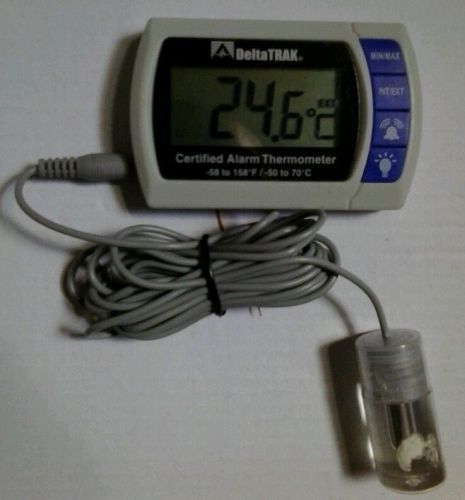 DeltaTrak FlashLink Certified Alarm Thermometer Model 12215