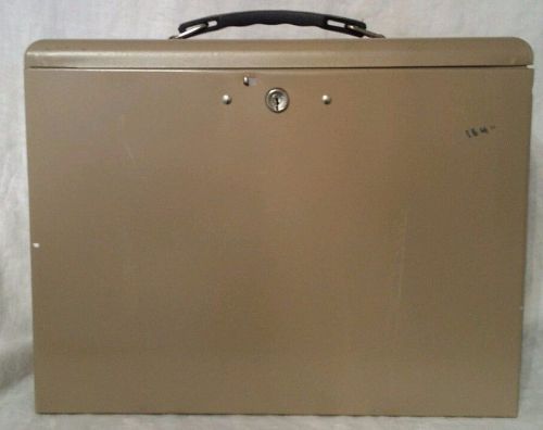 Vintage Rockaway Metal Products File Strong Heavy Duty Locking Box with Key
