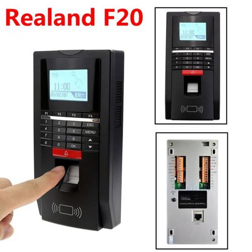 Realand F20 Door Access Control Fingerprint Time Clock Attendance RAMS Software