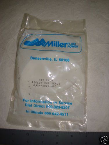 Miller fluid ptfe piston cup seals 4&#034; 052-ps006-400 for sale